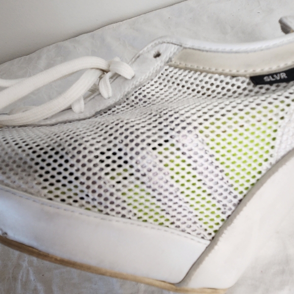 Adidas White Mesh Wedge Sneakers - Picture 7 of 13